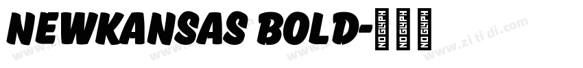 NewKansas Bold字体转换